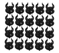 CIYODO 25 Pièces Clips Ventouses pour Tuyaux Aquarium Supports Robustesse Étanche pour Fixation Tuyau Pompe et Câble Accessoires Aquarium Noir