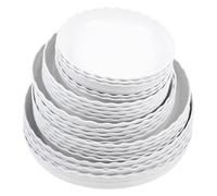CIYODO 25 Pièces Plateaux pour Pots de Fleurs, Bases Solides | Retient L’eau Terre, Usage Intérieur et Extérieur, Soucoupe pour Balcon, Ne Se Déforme Pas