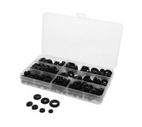 CIYODO 260 Pièces Œillets Caoutchouc Étanches Double Face pour Gestion Câbles Protection Abrasion Joints Toriques Étanchéité pour Automobile et Industrie Boîte Pratique