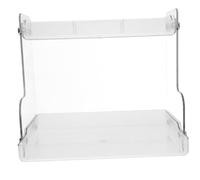 CIYODO 2étage Organisateur Maquillage Niveaux Rangement Salle De Bain Cosmétiques Transparent