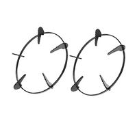 CIYODO 2pcs Grille de Foyer en Fer pour Cuisinière à Gaz, Support Stable pour Wok et Poêle Ronde, Adapté pour Hôtel et Restaurant