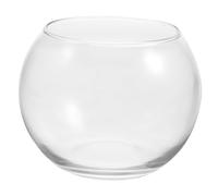 CIYODO 2pièces Bocal à Poissons Transparent Vase Rond Hydroponique pour Plantes Décoration Moderne pour Bureau Et Salon Parfait pour Terrarium Et Aquariums