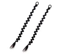 CIYODO 2pièces Extension De Cheveux Tressés Pour Filles Lot De Extensions De Queue De Cheval Tresse Unique Facile à Fixer Avec Pâte Douce