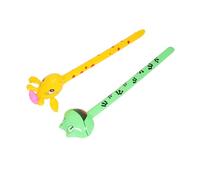 CIYODO 2pièces Girafe Gonflable Avec Lot De Jouets Animaux Bâton Long Pour Garçon Fille Jouet De Fête Anniversaire Divertissement Actif Maison