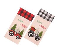 CIYODO 2pièces Housse De Bouteille De De Lin avec Design Cartoon Décoratif pour Fête Et Dîner De