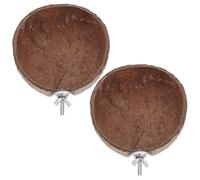CIYODO 2pièces Maison Oiseau Noix De Naturelle pour Cage Nid Oiseau Coquille De Noix De Lit pour Perroquets Perruches Conures Calopsittes