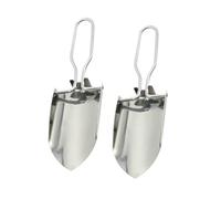 CIYODO 2pièces Pelle pour Jardinage Extérieur Et Plantation De Fleurs Lot de Mini Outils De Jardin Acier Inoxydable