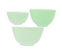 CIYODO 3 Pièces Bol de Mélange pour Masque Facial Silicone Souple Petit Moyen Grand Bol DIY pour Visage Beauté et Salon Résistant et Facile à Utiliser