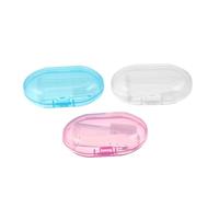 CIYODO 3 Pièces Brosse à Dents Doigt Garçon Fille Silicone Brosse Orale Double-face Massage Dents Garçon Fille Hygiène Dentaire Infantile