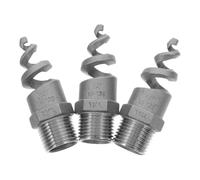 CIYODO 3 Pièces Buse à Cône Spiralé en Acier Inoxydable 1/2 Pouce, Installation Facile, Finition Polie Argentée, pour Systèmes D'arrosage D'urgence et Refroidissement Gaz