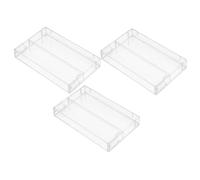 CIYODO 3 Pièces Cassette Rétro Audio des Produits Cuvette Étui De Transport DVD Enregistrement De Boîtes De DVD Dispensateur De Bande avec Porte-Stylo Cas Bande PP Transparent