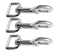 CIYODO 3 Pièces Crochets Pivotants pour Laisse de Chien Mousquetons Robustes à Œil Rotatif Clips Simples pour Sécurité et Fixation Rapide Résistants Aux Intempéries Compatibles avec