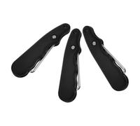 CIYODO 3 Pièces Ensemble de 3 Serrage-Lacets Pliables pour Patins de Hockey sur Glace, Outil de Serrage en Acier Inoxydable Noir 9,3 X 2,8 X 1,2 CM, Réglage Rapide et Portable, Accessoire