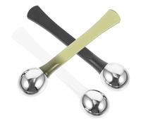 CIYODO 3 pièces Eye Spoon And Facial Set Double-ended Eye Massage Tool For And Application Makeup Accessories For Anti-aging Care