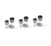 CIYODO 3 Pièces Insert Portable pour Cheminée de Table Acier Inoxydable Brûleur à Combustion Propre pour Intérieur et Extérieur Kit avec Couvercle Extincteur Support pour Chafing Fuel
