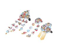CIYODO 3 Pièces Japanese Hair Clips With Tassels Elegant Kimono Flower Hairpins For Women And Lightweight Traditional Hair Accessories For Bridal And Cultural Ceremonies