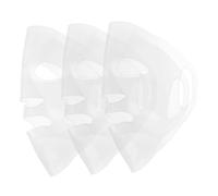 CIYODO 3 Pièces Masque Visage Réutilisable Silicone Couverture Faciale Ajustable et Légère Maintien pour Routine Déplacement Confortable et Pliable pour Soins Peau