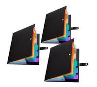 CIYODO 3 pièces Organiseur de Dossiers Extensible Multi-couches pour Bureau Pochette de Classement Pratique pour Documents et Fichiers Trieur de Bureau pour Enseignants et Étudiants