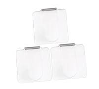 CIYODO 3 pièces Palette Acrylique Transparente pour Ongles Palettes Cosmétiques Légères Portables Présentoir Pratique pour Manucure et Nail Art Design Ergonomique pour Usage