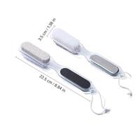 CIYODO 3 pièces Pédicure Double Face avec Pierre et Brosse pour Râpe pour Enlever Callosités et Peau Morte 3pcs