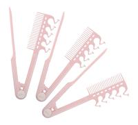 CIYODO 3 Pièces Peigne Lisseur Pliant V Compact et Anti-statique Peigne de Voyage Pliable pour Coiffage Facile et Lissage Rapide Format Sac pour Femmes Déplacement