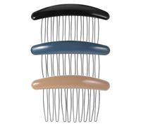 CIYODO 3 pièces Peignes Latéraux Coréens sans Trace Accessoires Cheveux Femme pour Coiffure Protection Racines Léger et Portable Décoration Mariage et Usage Quotidien
