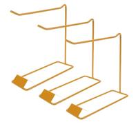 CIYODO 3 Pièces Présentoir Nail Color Chart Doré pour Échantillons Vernis Gel Support Stable et Élégant pour Salons et Académies de Manucure