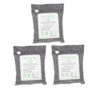 CIYODO 3 pièces Sachets Naturel pour Voiture Placard et Salle Purificateurs Air Absorbeurs Humidité et Odeurs Gris