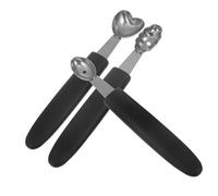CIYODO 3 Pièces Set de Cuillères Inox pour de Glace et Pastèque Outil Pratique pour Desserts et Salades de Fruits Ustensiles Familiaux Résistants et Faciles à Nettoyer