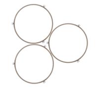 CIYODO 3 pièces Support de Plateau Tournant Micro-ondes Robuste Anneau Rotatif avec Roulettes Silencieuses Stabilité Renforcée et Compatibilité pour Accessoires Électroménager