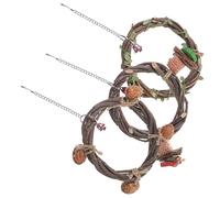 CIYODO 3 Pièces Suspendu pour Perroquet de Supports pour Oiseaux de Compagnie Accessoire Décoratif pour Volatiles