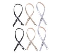 CIYODO 3 Sangles de Chaussures à Talons Hauts Ajustables Cuir Détachables avec Boucle Bride de Cheville Antidérapante pour Maintien Sécurisé et Remplacement des Lacets Lâches