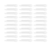 CIYODO 30 Applicateurs de Rouge à Lèvres en Silicone Semi-transparents Double Tête Couvercle Pinceaux à Lèvres pour Maquillage 30 Pièces Application Précise