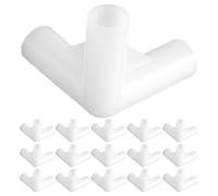 CIYODO 30 pièces Connecteurs Tente PP Résistant Raccords Voies pour Structure Canopée Jardin Extérieur Fixations Renforcées pour Tonnelle et Chapiteau
