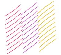 CIYODO 30 Pièces Curling Silicone Flexibles pour Cheveux Protègent Fibres Capillaires Résistants Chaleur pour Boucles Serrées Tresses et DIY à Domicile ou Salon