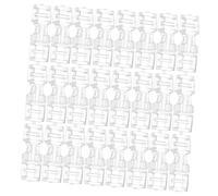 CIYODO 30 Pièces Transparent Nail Extension Buckles Flexible Detachable Plastic Connectors For Manicure Invisible Easy To Use Nail Tip Holders For DIY