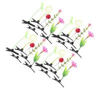 CIYODO 30 Pinces à Cheveux Végétales pour Garçon et Filles - Motifs de Soja Fruits et Fleurs - Petites Épingles Colorées en Plastique et Métal - Accessoires Cheveux Amusants pour Fêtes