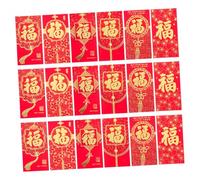 CIYODO 36 Pièces Envelopes With Chinese Auspicious Characters For Year Festival Traditional Money Pouches With Delicate Patterns Paper Pack For Prosperity And Blessings