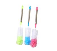 CIYODO 3pièces Brosse De Nettoyage Pour Bouteille Nylon Manche Long Acier Inoxydable Pour Laver Biberons Tasses Et Bouteilles Lot