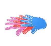 CIYODO 3pièces Mains Mousse Géantes Eva Colorées pour Supporters Sportifs Main Confortable et Réutilisable pour Événements de Cheerleading et Fête