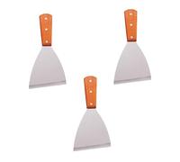 CIYODO 3pièces Spatule Acier à Pour Barbecue Teppanyaki Et Pancakes Outils De Cuisine Et Ergonomiques