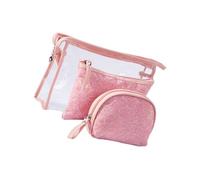 CIYODO 3pièces Trousse de Maquillage Portable Sac Cosmétique avec Fermeture Éclair Étanche Petite Trousse de Maquillage pour Ranger Clés Cartes et Produits de Beauté