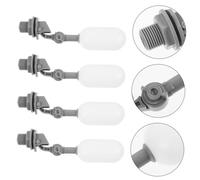 CIYODO 4 Ensembles Valve Flotteur pour Réservoir Eau Réglable Plastique Lot de Vanne Anti-débordement pour Réservoirs Abreuvoirs et Bassins Valve Petite pour Remplissage Fiable