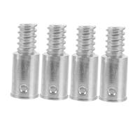 CIYODO 4 pièces Adaptateur Fileté Métal pour Manche Balai Embout Robuste pour Rallonge Extensible Installation Facile et Résistant Corrosion Accessoire Polyvalent pour Balais et