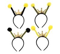 CIYODO 4 pièces Bandeaux de Fête Insectes Mousse Lot de Accessoires Costume Abeille et Fourmi Légers et Durables pour Garçon Fille et Adultes