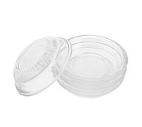 CIYODO 4 Pièces Bol à Râper Transparent avec Râpe à Ail et Gingembre Plateau Sauce Réutilisable pour Apéritifs Cuisine Maison et Plein Air
