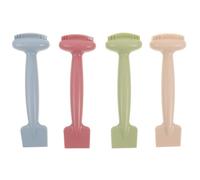 CIYODO 4 Pièces Brosse Silicone pour Masque Facial Double-embout Brosse Exfoliante et Applicateur de Soins Visage Ergonomique