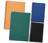 CIYODO 4 pièces Carnet à Spirale Papier Kraft Naturel Bloc-notes Portable pour Planning Cahiers de Travail Pratiques pour Étudiants et Bureau Pages