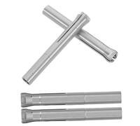 CIYODO 4 Pièces Collet Chuck Acier Inoxydable pour Perceuse Ongles Mandrin à Ressort Trois Mors pour Manucure de Rechange pour Salon Professionnel et Usage Domestique