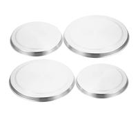 CIYODO 4 Pièces Housse De Protection Pour Plaque De Cuisson à Induction Housse De Table De Cuisson Noire De Cuisinière Pour Plaque De Électrique Plate